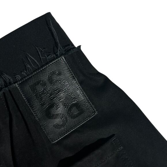 Gathered elastic cinch waist baggy denim - Picture 4 of 6